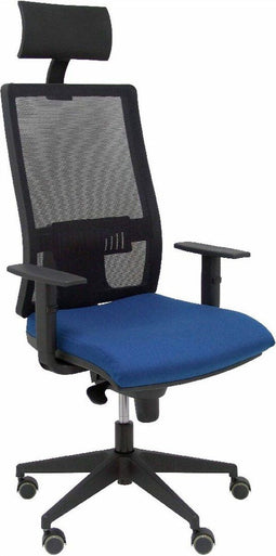 Bureaustoel met hoofdsteun Horna Piqueras y Crespo BALI200 Marineblauw