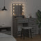 vidaXL - Make-uptafel - met - LED-verlichting - in - Grijs - Sonoma - - - 50x41x135 - cm