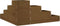 vidaXL - Plantenbak - 4-laags - 80,5x79x36 - cm - grenenhout - honingbruin