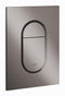 GROHE Arena Cosmopolitan S - Bedieningspaneel Toilet - Dual Flush - Hard graphite (glanzend antraciet) - Slank formaat