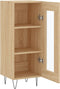 vidaXL - Dressoir - 34,5x34x90 - cm - bewerkt - hout - sonoma - eiken