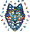 UNIDRAGON Houten Puzzel Voor Volwassenen Dier - Majestueuze Wolf - 99 stukjes - Small 17x24 cm