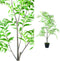 PTMD Tree Nandina Kunstplant - H130 x Ø75 cm - Plastic pot - Groen