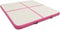 vidaXL - Gymnastiekmat - met - pomp - opblaasbaar - 200x200x15 - cm - PVC - roze