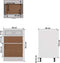 vidaXL - Onderkast - met - lade - Lyon - 50x46x81,5cm - bewerkt - hout - hoogglans - wit