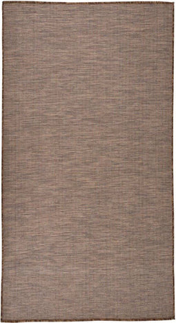 vidaXL - Buitenkleed - platgeweven - 80x150 - cm - bruin