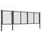 vidaXL - Poort - 400x100 - cm - staal - antraciet