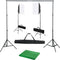 vidaXL - Fotostudioset - met - softboxlampen - en - achtergrond