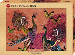 Heye Peacocks & Butterflies - Legpuzzel 1000 stuk(s) - Kunst - Meerkleurig