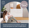 Dreambaby Glide ‘N Hide - Oprolbaar traphekje - Tot 140 cm breed en 90 cm hoog - Wit