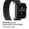 imoshion Nylon Trail bandje - Geschikt voor Apple Watch 1, 2, 3, 4, 5, 6, 7, 8, 9, 10 (42 mm), SE - 38/40/41 mm - Zwart - One Size
