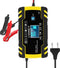 Media Evolution Acculader 12V/24V - Druppellader - Reparatie modus - Geel zwart