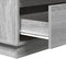 vidaXL - Nachtkastje - met - LED - in - Grijs - Sonoma - - - 71x34,5x75 - cm - - - Geengineerd - Hout