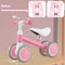 Coast Loopfiets 4 Wielen 51 × 25 × 38/41 cm – Roze – Verstelbare Baby Loopfiets voor Kinderen van 1