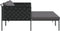 vidaXL - Ligbed - met - Kussens - voor - 2 - Personen - - - Antraciet - - - 115x153x69,5 - cm - - - Staal