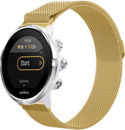 iMoshion Milanees magnetisch 24 mm bandje - Geschikt voor Suunto 7 / 9 (Baro) - Sony Smartwatch 2 - Goud