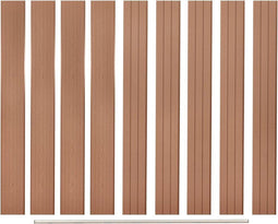 vidaXL - Vervangende - schuttingplanken - 9 - st - 170 - cm - HKC - bruin