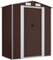 vidaXL - Tuinschuur - 192x108x223 - cm - gegalvaniseerd - staal - donkerbruin