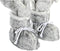 Kerstversiering DKD Home Decor Kerstman Rood Grijs Hout Polyester Wit PVC (32 x 20 x 64 cm)