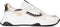 PS Poelman IVA - Dames sneakers - Vetersluiting met chunky zool - Wit met goud