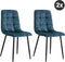 Refurna - Eetkamerstoel Yerevan Velvet Petrol Set van 2