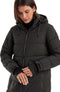 Kow 62 Wmn Qltd Ct dames Winterjas/mantel in dons-look met capuchon