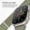 imoshion Nylon Alpine bandje - Geschikt voor Apple Watch 1, 2, 3, 4, 5, 6, 7, 8, 9, 10 (42 mm), SE - 38/40/41 mm - Olijfgroen - One Size