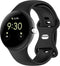imoshion Siliconen bandje - Geschikt voor Google Pixel Watch / Watch 2 / Watch 3 (41 mm) - Maat L - Zwart