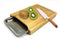 Cuisine Performance - Bamboe Snijplank - RVS Opvangschaal - 33 x 24 x 4 cm