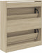 Schoenenkast 80x21x87,5 cm bewerkt hout sonoma eikenkleurig