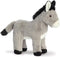 Aurora Pluche Ezel - Eco Nation - dieren knuffels - 28 cm - grijs - boerderijdieren knuffel