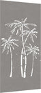 vidaXL - Wanddecoratie - tuin - palmboomontwerp - 105x55 - cm - cortenstaal
