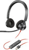 Poly Blackwire 3320 HS - Headset - Stijlvol design en geluidskwaliteit - Zwart