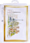 Thea Gouverneur - Borduurpakket met telpatroon - 472 - Voorgesorteerde DMC Garens - Parijs - Linnen - 79 cm x 50 cm - DIY Kit