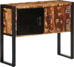 vidaXL - Wandkast - 90x35x75 - cm - massief - gerecycled - hout - meerkleurig