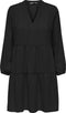 ONLY ONLFAVORITE THEA 7/8 DRESS NOOS - Korte jurk V-hals 7/8 mouwen - Maat S