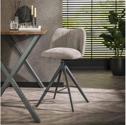 Barstoel Castro Jeans - grijs (set van 2)