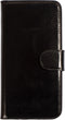 Mobiparts Excellent Wallet Case - Flip Cover - Echt leder met pasjesvak - Zwart