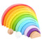 Small Foot houten bouwblokken regenboog xl, 14dlg.