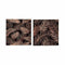 Canvas Blad van een plant Zwart 1,5 x 40 x 40 cm (16 Stuks)