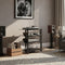 NorStone Bergen 2 - Audiomeubel - 4 glazen planken - Zwart hoogglans