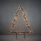 Luca Lighting Garden d'Light Kerstboom Tuinsteker met Warm Witte LED Verlichting - L72 x H100 cm - Zwart