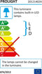 PROLIGHT LED strip line - 2x40cm - Warm wit 3000K - 4W (2 stuks)