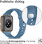 iMoshion Bandje Geschikt voor Oppo Watch 41 mm - iMoshion Siliconen band zilver knoopje - Blauw