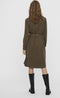 VERO MODA VMSALLY - Dames Jurk - Doorgeknoopte jurk met ceintuur en borstzakken - Maat S