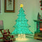 Kunstkerstboom 120 cm - 520 LED-lampjes en verlichte ster - Groen