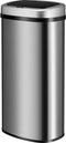 Automatische Prullenbak - Sensorprullenbak - 70 Liter - Zilver - Rechthoek