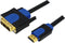 LogiLink CHB3102 DVI-kabel DVI / HDMI Adapterkabel DVI-D 18+1-polige stekker, HDMI-A-stekker 2.00 m Zwart Vergulde stee