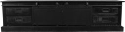 Tv meubel Jorrit 200 cm zwart - tv-meubel - tv meubel industrieel