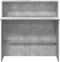 vidaXL - Receptiebalie - 100x50x103,5 - cm - bewerkt - hout - betongrijs
